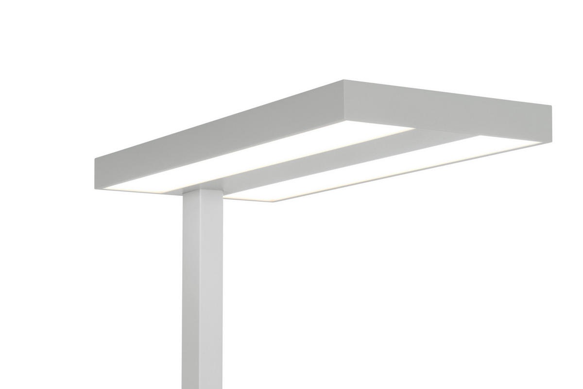 LED-STEHLEUCHTE 61/28/195 cm    - Klar/Chromfarben, KONVENTIONELL, Kunststoff/Metall (61/28/195cm) - Novel