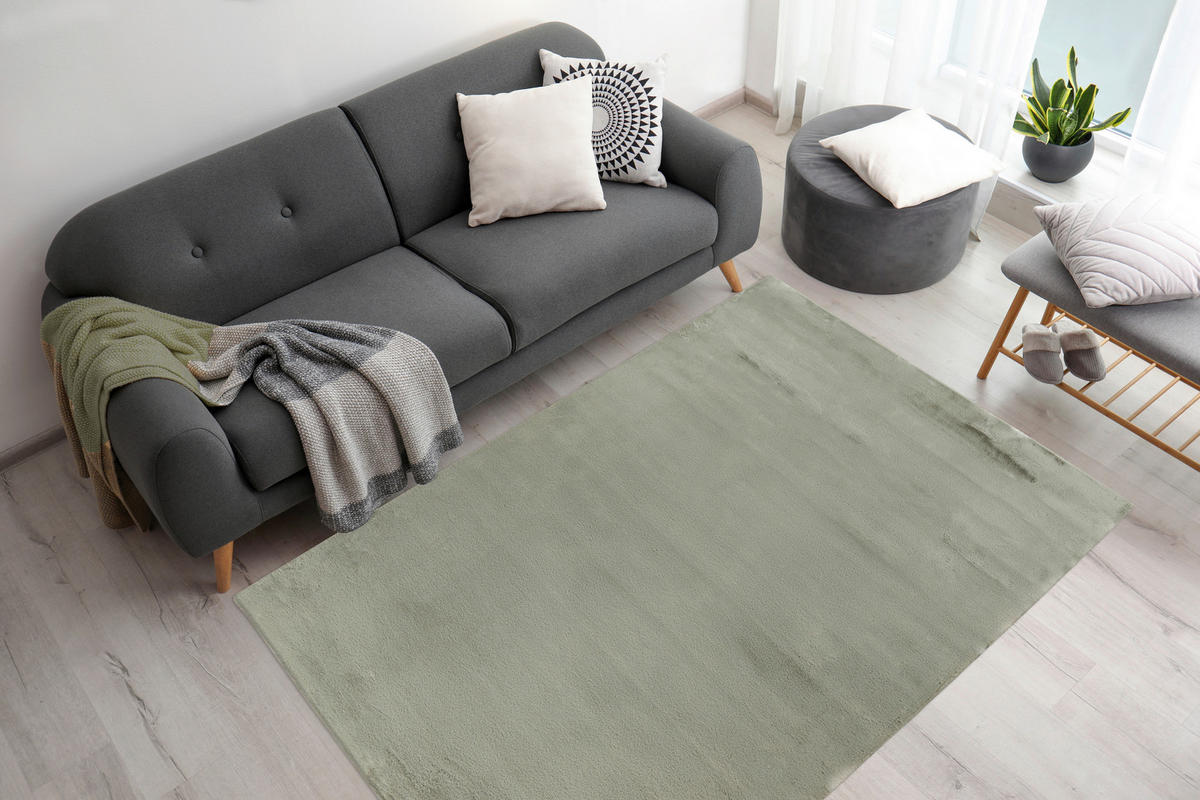 TEPPICH 160/230 cm Rabbit Prime 125 Grün  - Grün, Konventionell, Textil (160/230cm) - Kayoom
