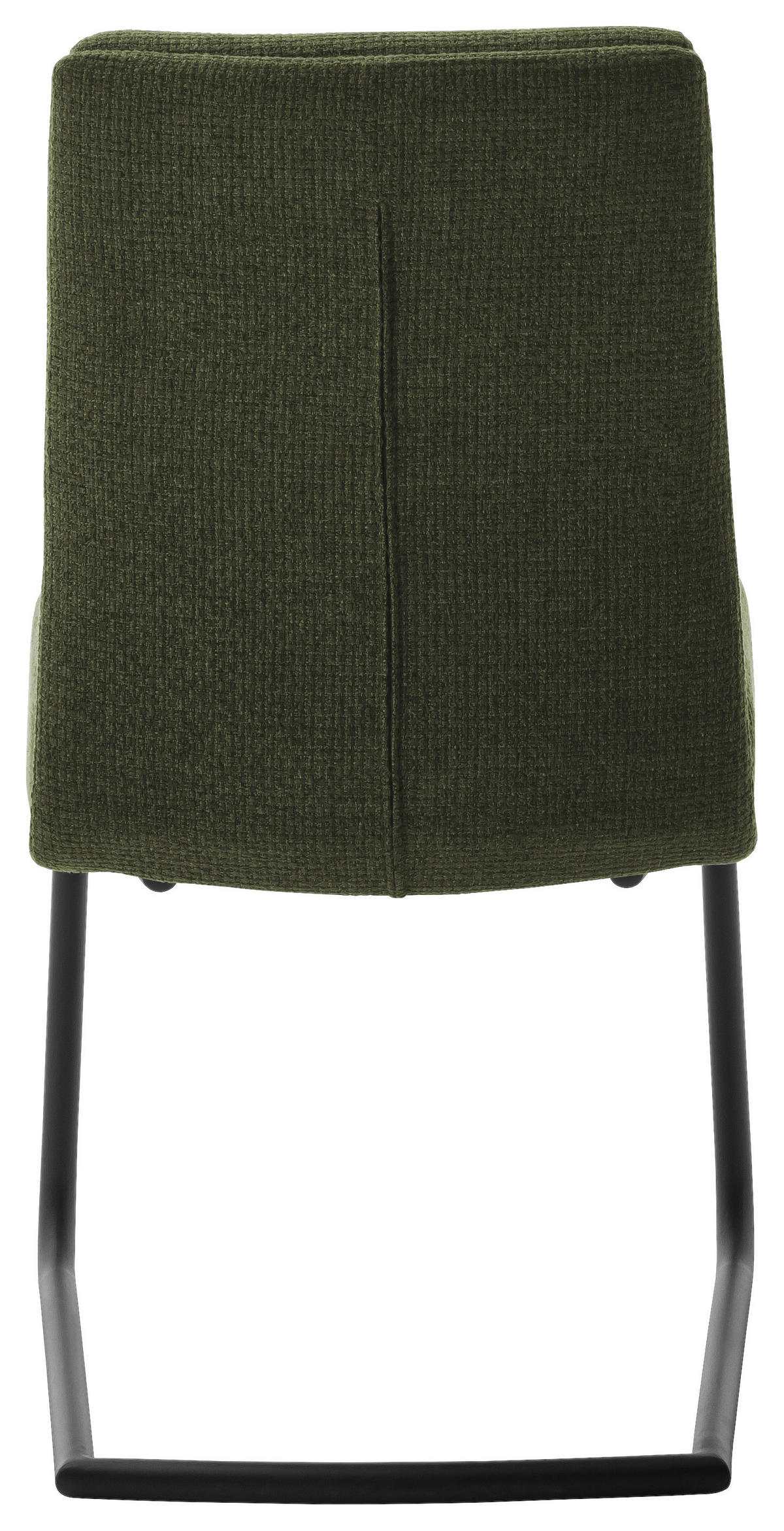 SCHWINGSTUHL  in Stahl Webstoff  - Schwarz/Olivgrün, Design, Textil/Metall (47/90/64cm) - Dieter Knoll