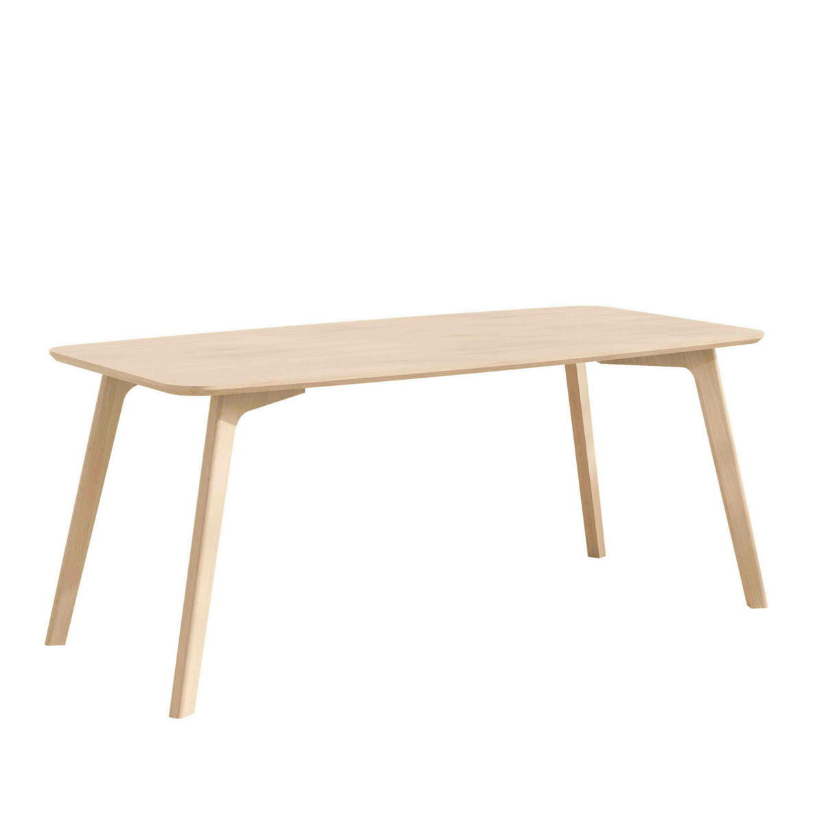 ESSTISCH Echtholz  Holz rechteckig Naturfarben  - Naturfarben, Design, Holz (368/80/198cm) - Livetastic