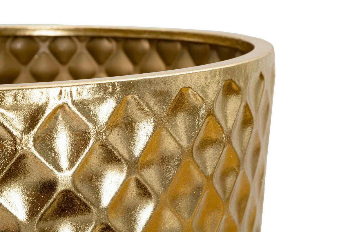 Vase Glotty Set 3 Pcs  - Goldfarben, Basics, Metall (48/110/48cm)