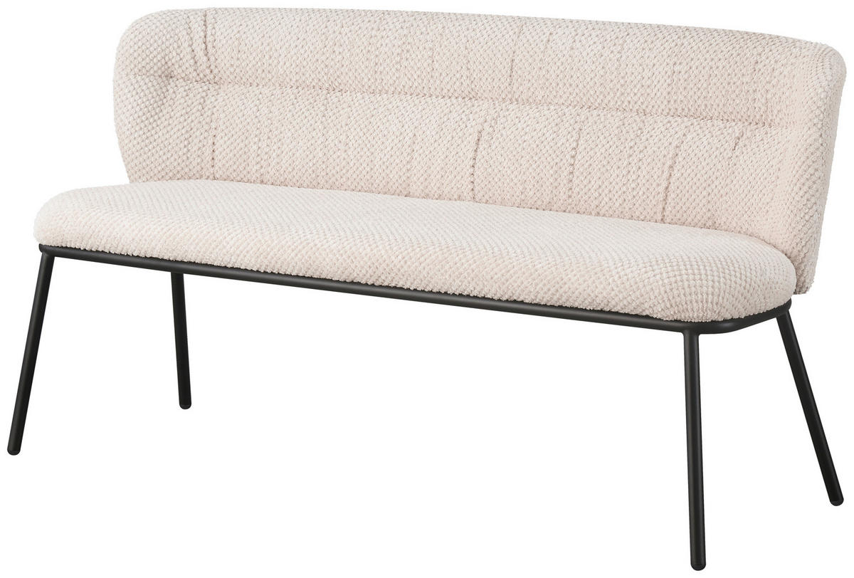 LAVICA, antracitová, čierna - čierna/antracitová, Design, kov/textil (159/80,5/62,5cm) - Stylife