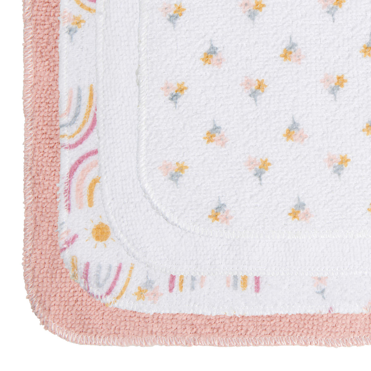 HANDRIČKA NA UMÝVANIE - oranžová/pink, Basics, textil (22/22cm) - My Baby Lou