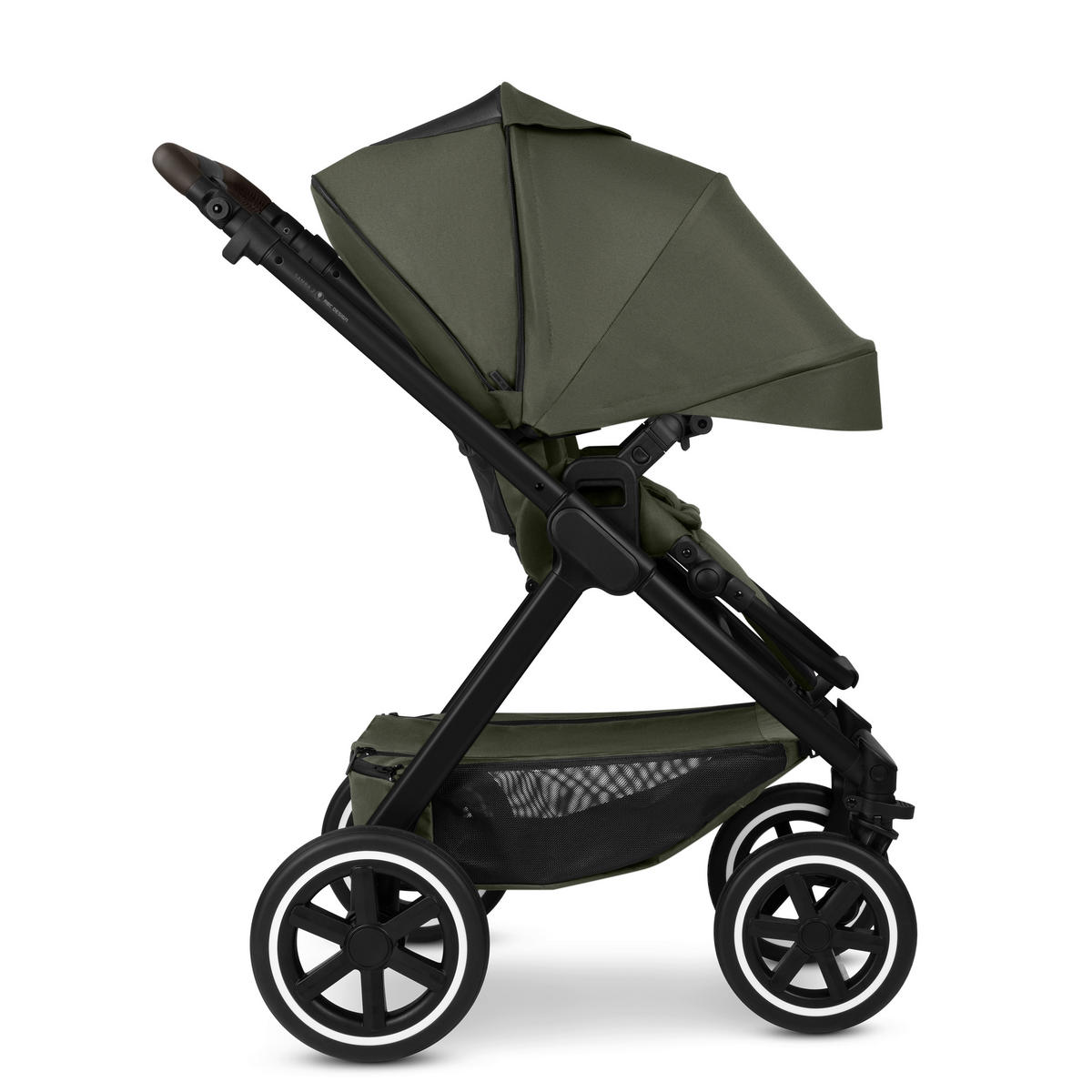 KINDERWAGEN  Samba 2  Avocado  - Schwarz/Olivgrün, Basics, Metall (60/108/88cm) - ABC Design