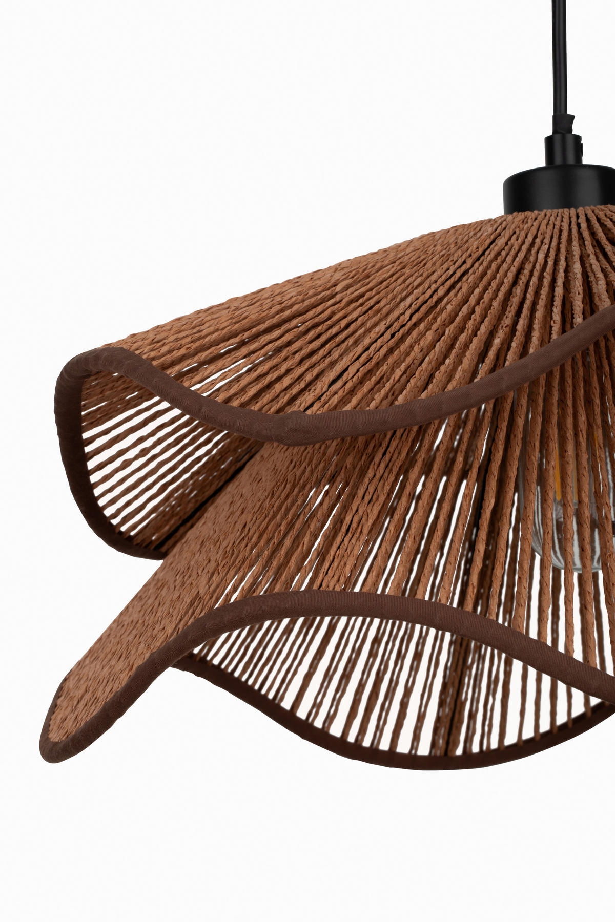 HÄNGELEUCHTE 40/120 cm  - Braun, Design, Papier/Metall (40/120cm) - Collet's Monde