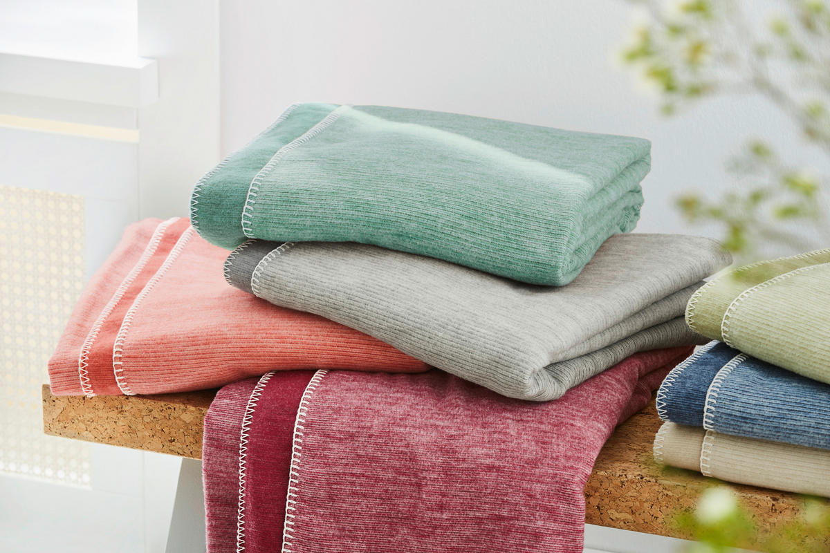 WOHNDECKE LEELA 220/250 cm  - Grau, Basics, Textil (220/250cm) - Bio:Vio