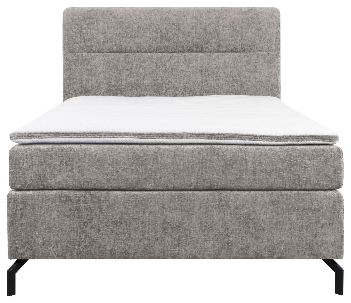 BOXSPRINGBETT 140/200 cm  in Grau  - Schwarz/Grau, Design, Textil/Metall (140/200cm) - Esposa