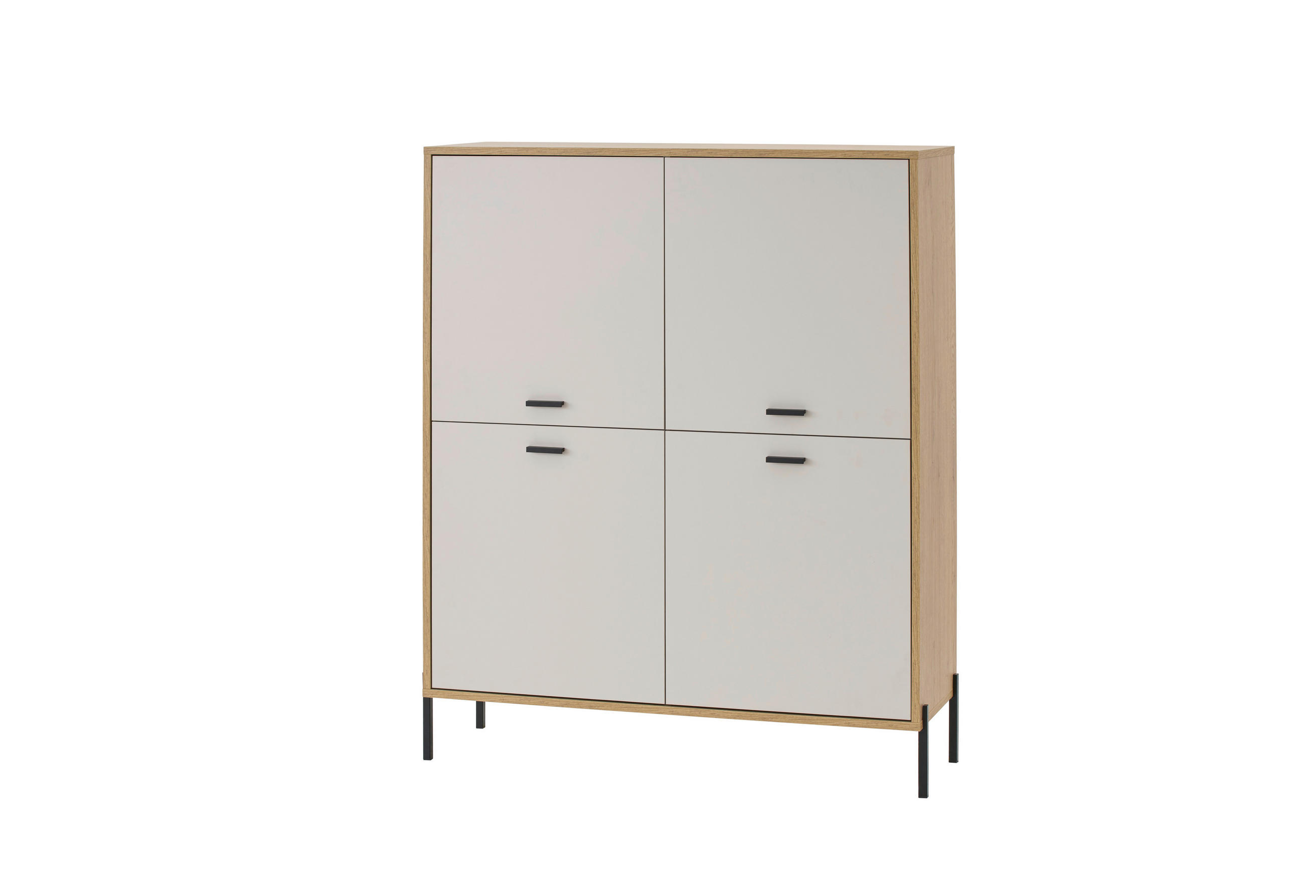 HIGHBOARD , 115/140/40 cm,  - Kaschmir/Eichefarben, Design, Holzwerkstoff/Metall (115/140/40cm) - MID.YOU
