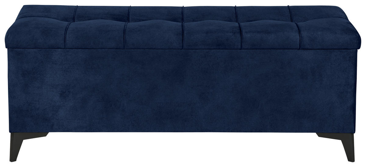 BETTBANK 139/58/50 cm   - Blau/Schwarz, Konventionell, Kunststoff/Textil (139/58/50cm) - Modante