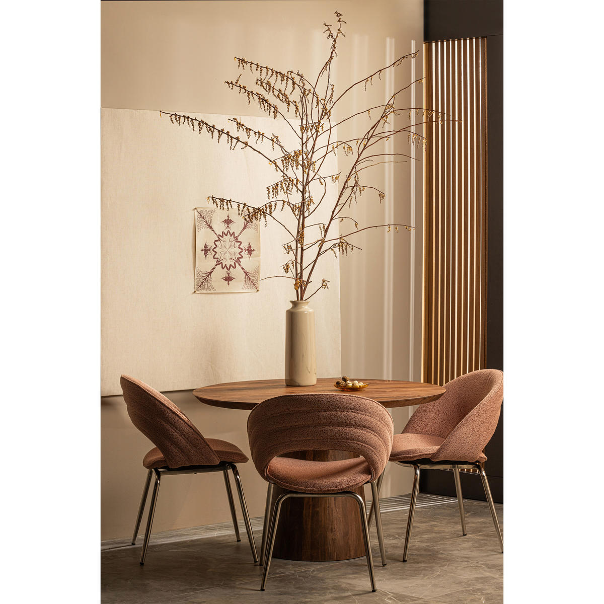 ESSTISCH in Holz 130/130/76 cm  - Walnussfarben, Design, Holz (130/130/76cm) - Livetastic