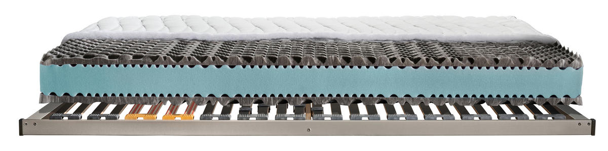 MATRATZENSET 140/200 cm  - Silberfarben, Basics, Holz (140/200cm) - Sleeptex