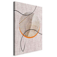 MALBA NA PLÁTNĚ, abstraktní, 40/60/1.2 cm - oranžová/cappuccino, Basics, kompozitní dřevo/textil (40/60/1.2cm) - artgeist