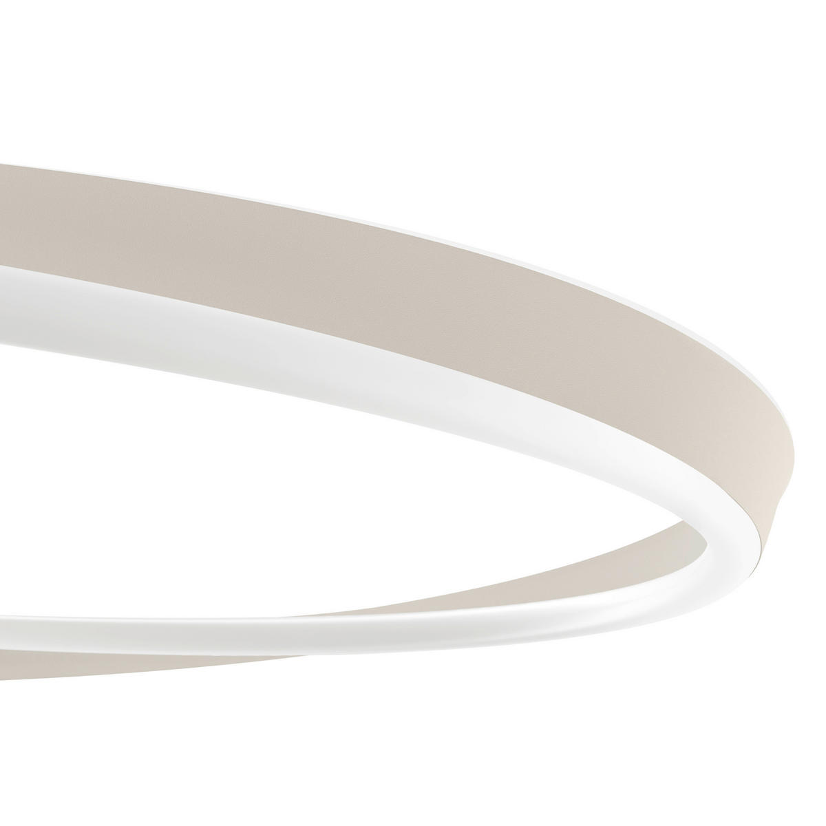 LED-HÄNGELEUCHTE Camerota 57/120 cm  - Sandfarben/Weiß, Design, Kunststoff/Metall (57/120cm) - Eglo