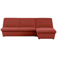 ECKSOFA Looks VIII Orange Webstoff  - Schwarz/Orange, Design, Kunststoff/Textil (274/168cm) - LOOKS by W.Joop