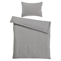 BETTWÄSCHESET Jersey 160/210 cm  65 cm/100 cm  - Anthrazit, Basics, Textil (160/210cm) - Novel