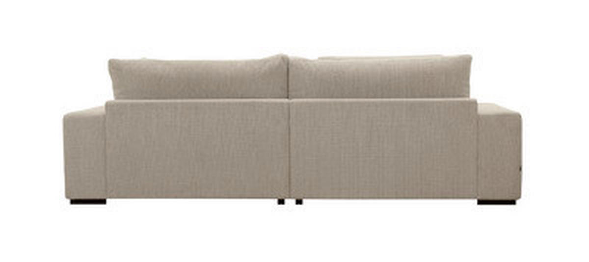 3-SITS SOFFA i sandfärgad  - sandfärgad/svart, Design, trä/textil (278/85/114cm) - Novel