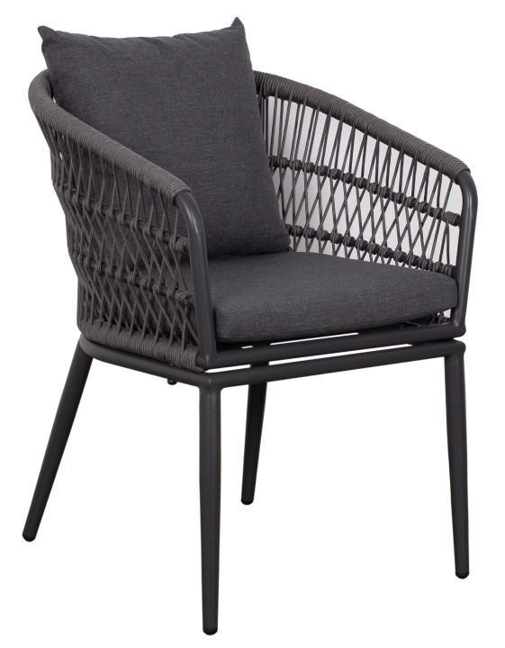 GARTENSESSEL Aluminium Grau  - Grau, Basics, Kunststoff/Textil (58/78/63cm) - Gardenson