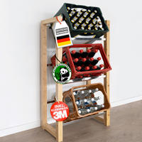 FLASCHENREGAL  - Beige, Basics, Holz (56/112/32cm) - Floordirekt