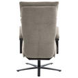 RELAXSESSEL in Textil Beige  - Beige/Schwarz, Design, Textil/Metall (68/117/85cm) - Cantus