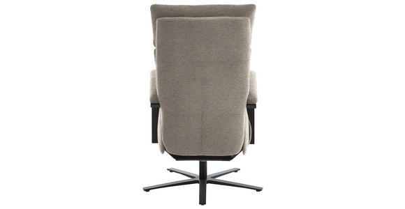 RELAXSESSEL in Textil Beige - Beige/Schwarz, Design, Textil/Metall (68/117/85cm) - Cantus