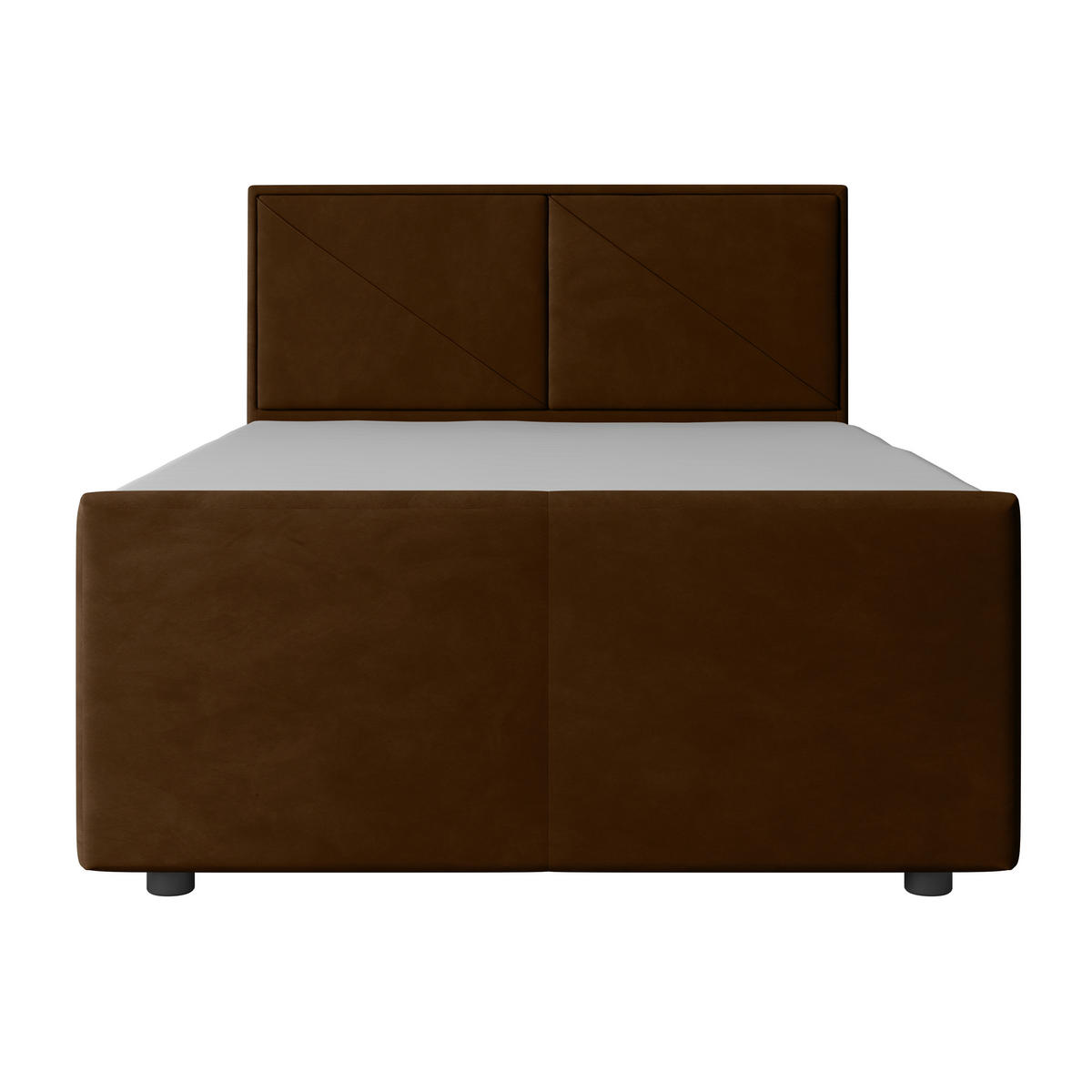 BOXSPRINGBETT 120/200 cm  in Braun  - Braun, MODERN, Holz/Kunststoff (120/200cm) - MID.YOU