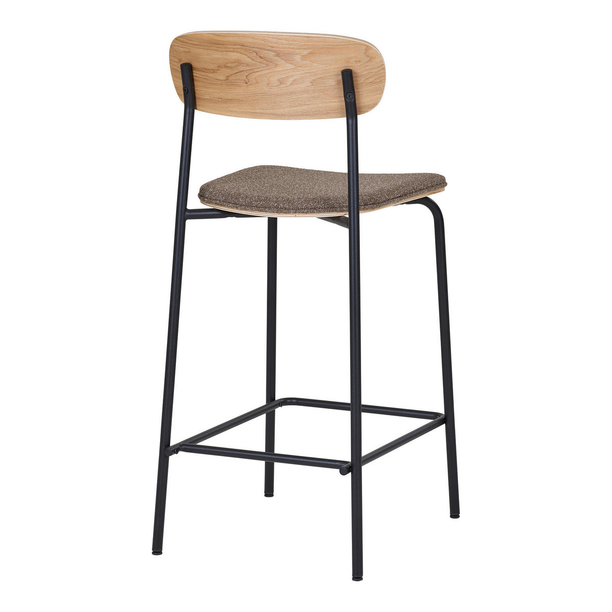 BARHOCKER-SET Flachgewebe  - Eschefarben/Schwarz, MODERN, Holz/Textil (42.5/95/49cm) - MID.YOU