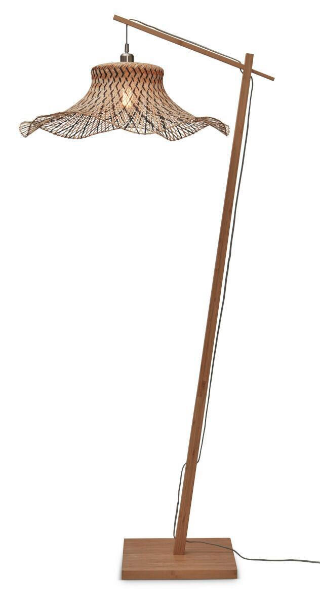 GOLVLAMPA GOOD&MOJO  65/83/176 cm    - svart/naturfärgad, Trend (65/83/176cm) - Good & Mojo