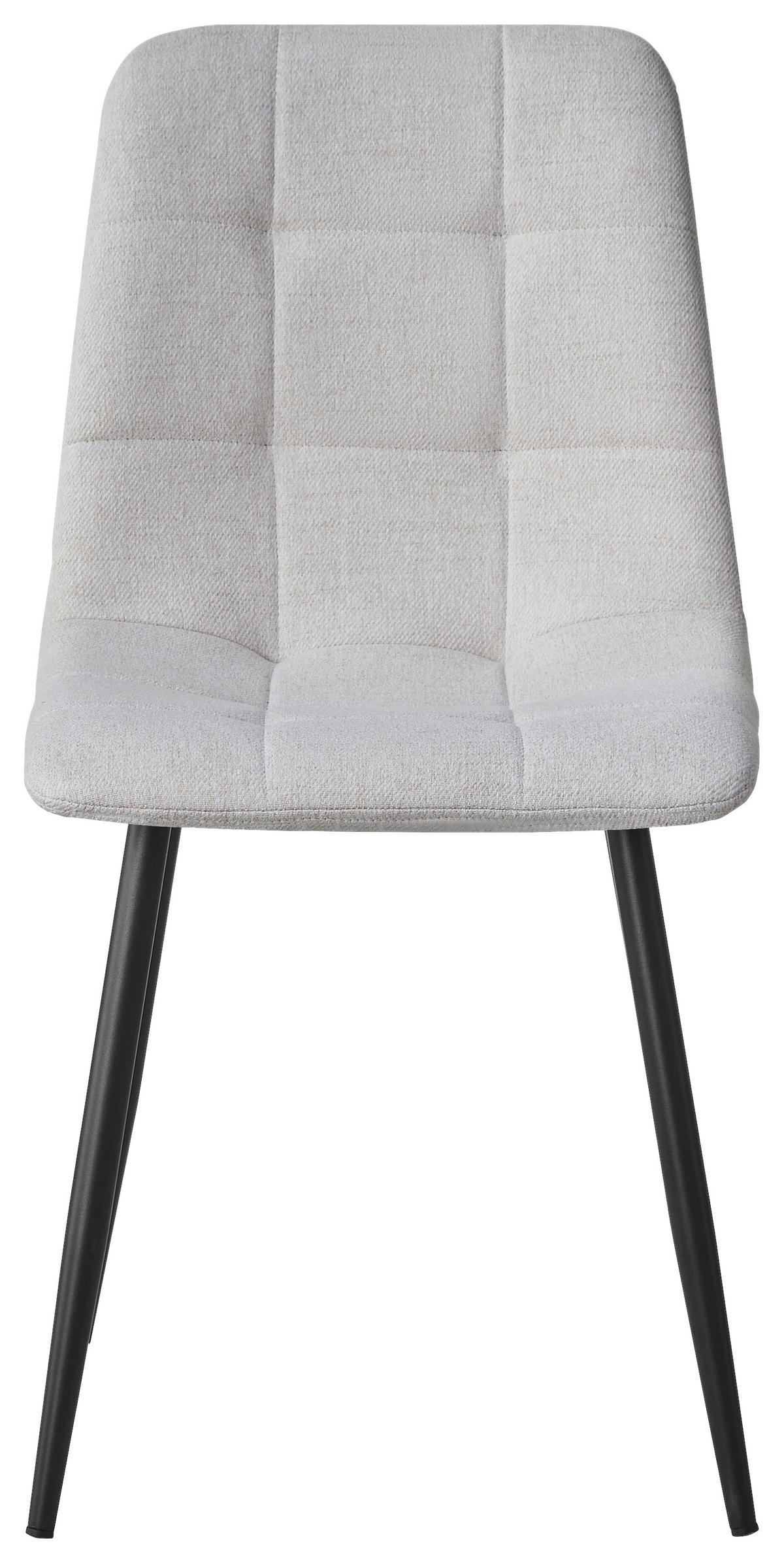 STUHL Webstoff Beige, Schwarz  - Beige/Schwarz, Design, Textil/Metall (45/86.5/55cm) - Stylife