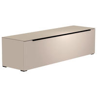 LOWBOARD  160/43/45 cm  - Sandfarben/Schwarz, Design, Glas/Holzwerkstoff (160/43/45cm) - Moderano
