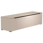LOWBOARD Schwarz, Sandfarben  160/43/45 cm  - Sandfarben/Schwarz, Design, Glas/Holzwerkstoff (160/43/45cm) - Moderano