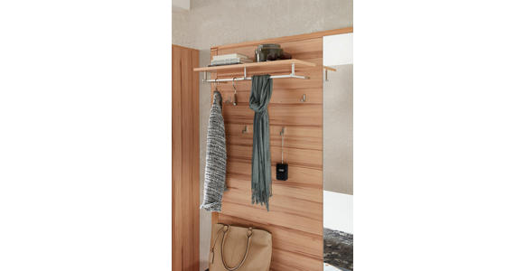 GARDEROBENPANEEL  in 120/157/29 cm  - Buchefarben, Natur, Glas/Holz (120/157/29cm) - Linea Natura