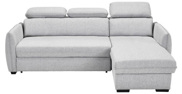 ECKSOFA  in Flachgewebe Grau  - Schwarz/Grau, MODERN, Kunststoff/Textil (182/237cm) - Carryhome