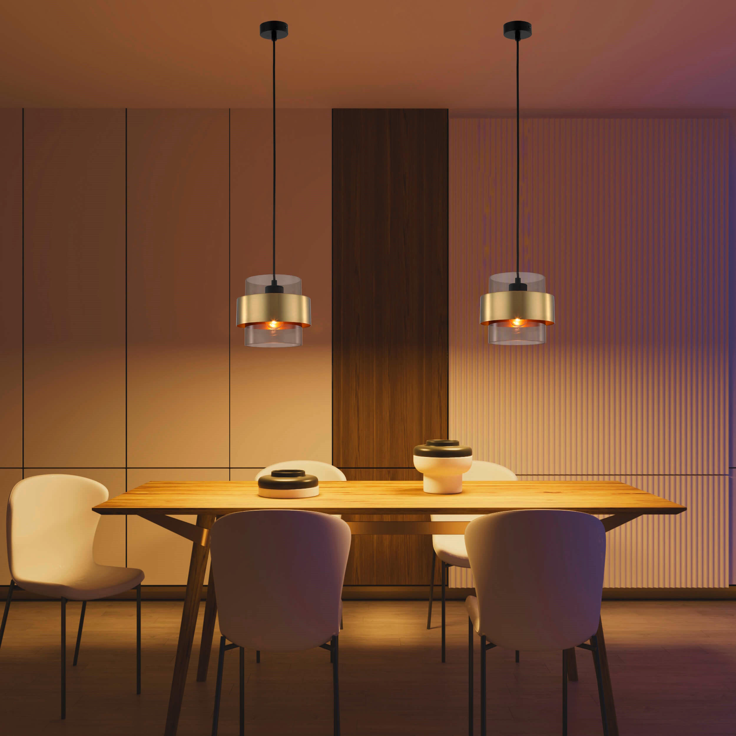 HÄNGELEUCHTE 80/150 cm    - Goldfarben, Basics, Glas (80/150cm)