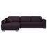 WOHNLANDSCHAFT in Textil Violett - Chromfarben/Violett, Design, Holz/Textil (195/296cm) - Hom`in WOHNLANDSCHAFT in Textil Violett - Chromfarben/Violett, Design, Holz/Textil (195/296cm) - Hom`in