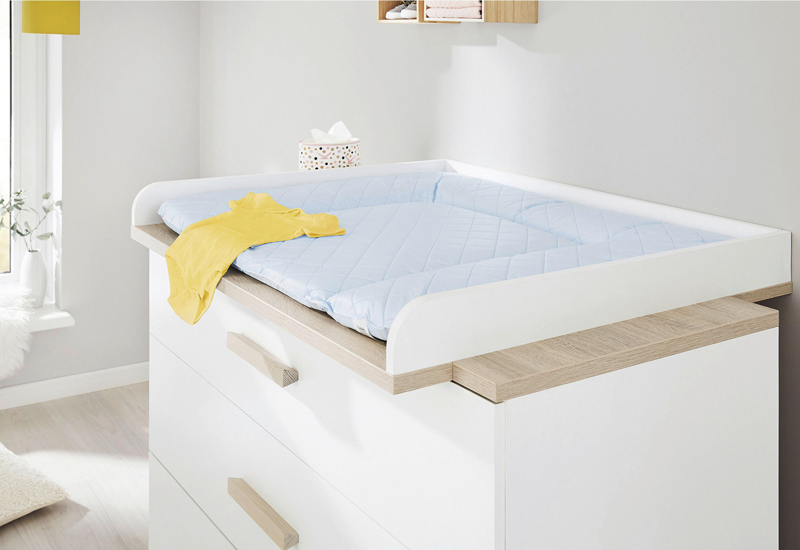 BABYZIMMER Pinolino Lumi Set - Eichefarben/Weiß, Design