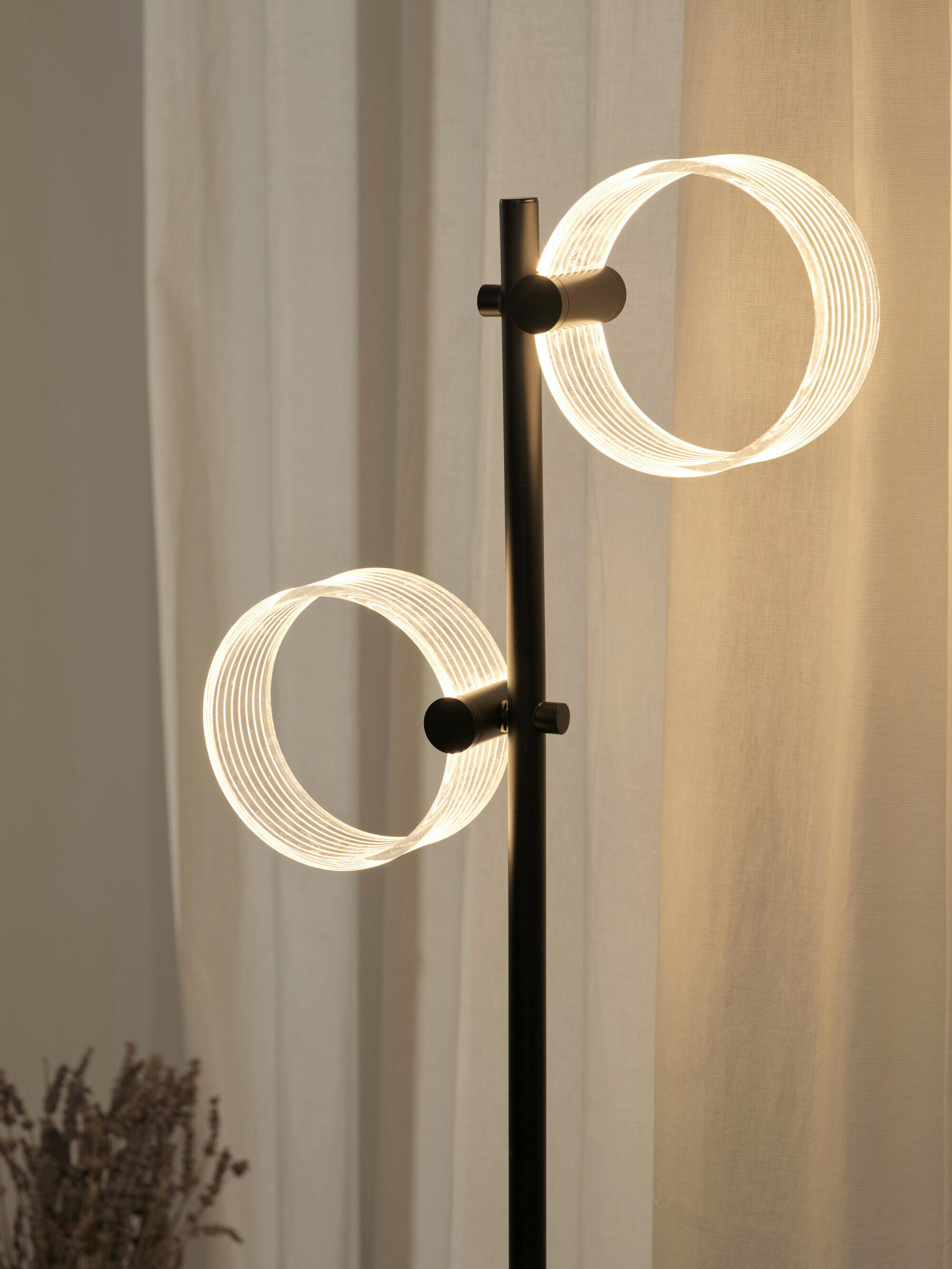 LED-STEHLEUCHTE 34/23/152,5 cm    - Schwarz, Design, Kunststoff (34/23/152,5cm) - Osram