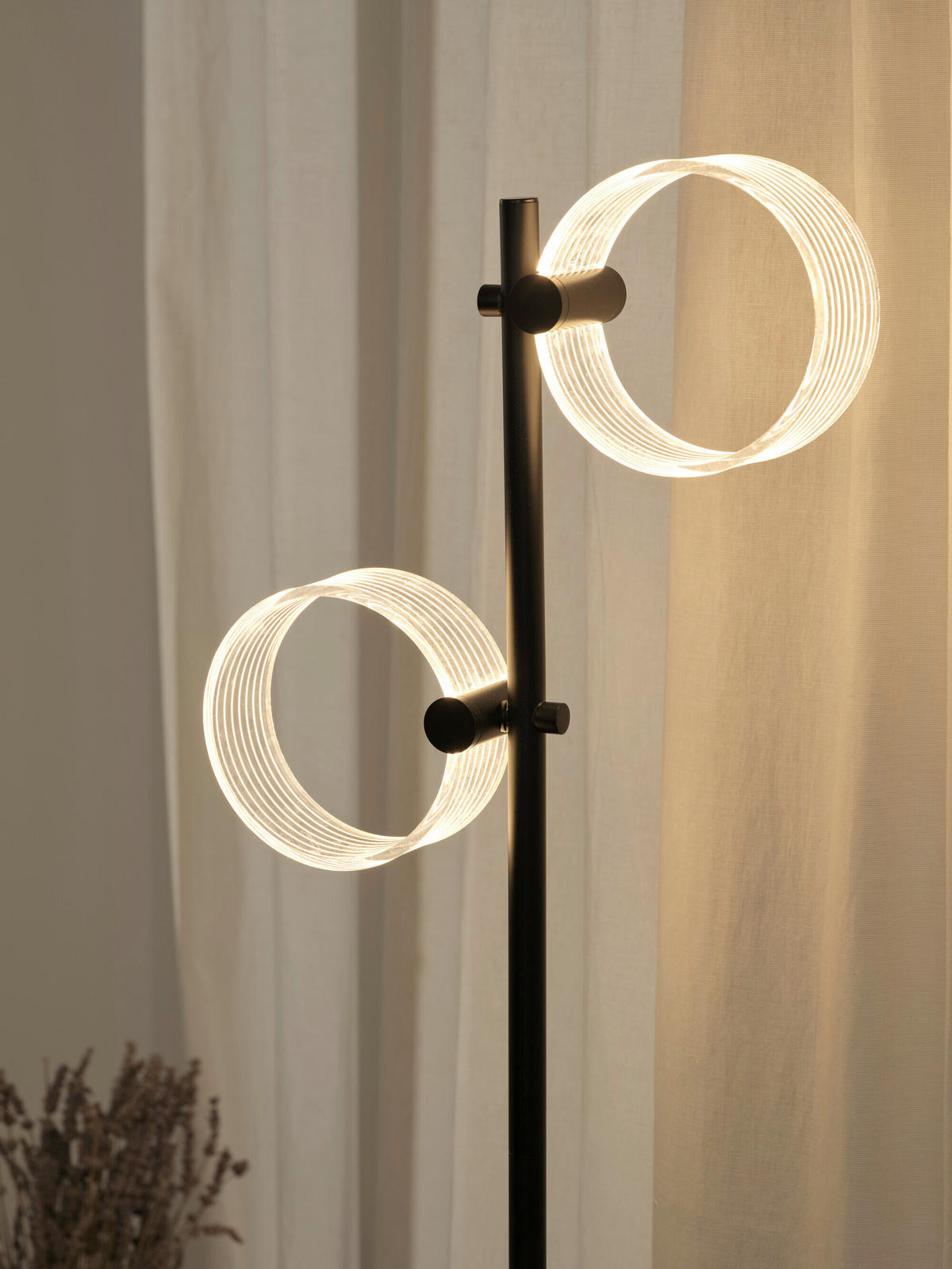 LED-STEHLEUCHTE 34/23/152,5 cm    - Schwarz, Design, Kunststoff (34/23/152,5cm) - Osram