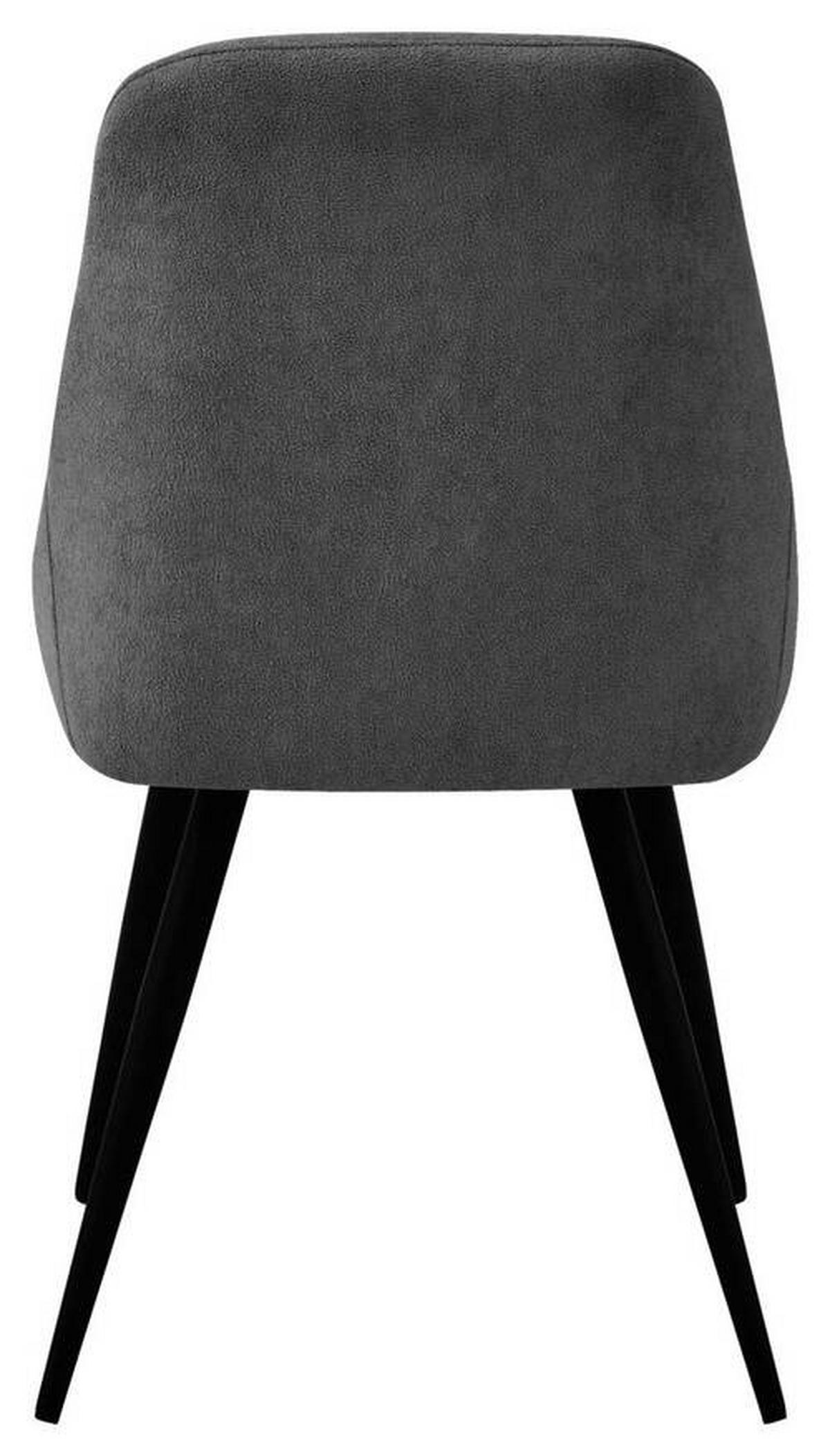 STOL, kovina, tekstil antracit  - črna/antracit, Design, kovina/tekstil (48/85/56cm) - Carryhome