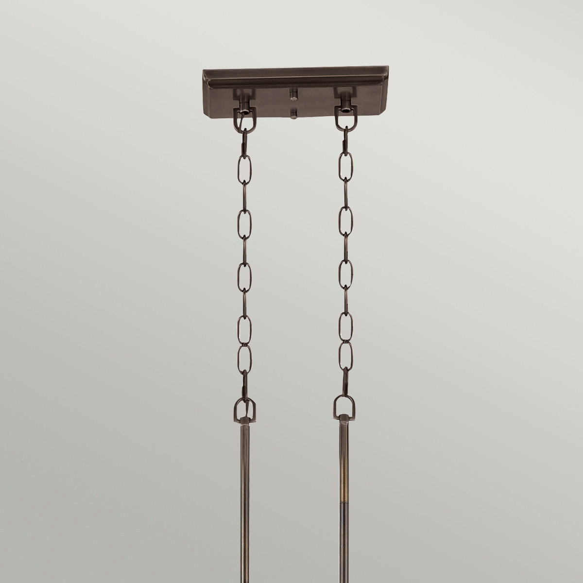 HÄNGELEUCHTE 133.3/34,3/73 cm    - Bronzefarben, Design, Glas/Metall (133.3/34,3/73cm) - Elstead Lighting