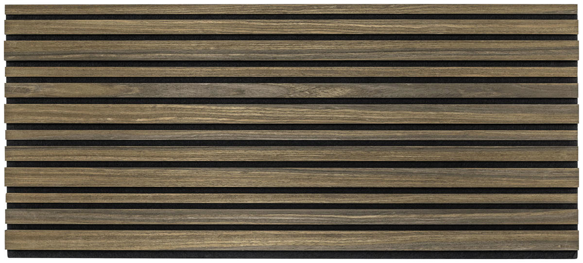 AKUSTIKPANEEL TEAKHOLZ DUNKEL 4-er Set  - Dunkelbraun, MODERN, Holz (52/120cm)