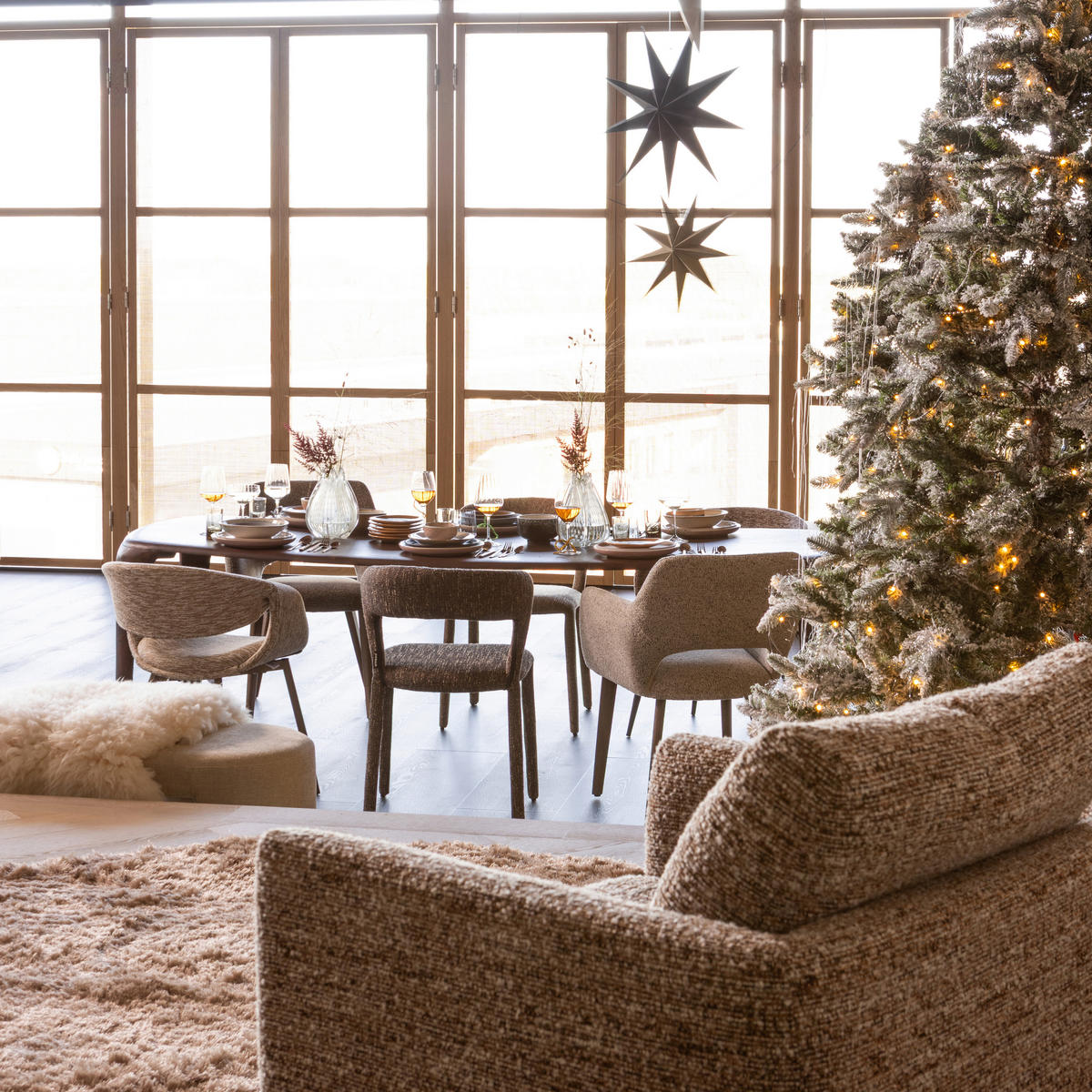 ESSTISCH in Holz 230/95/76 cm   - Dunkelbraun, MODERN, Holz (230/95/76cm) - Livetastic