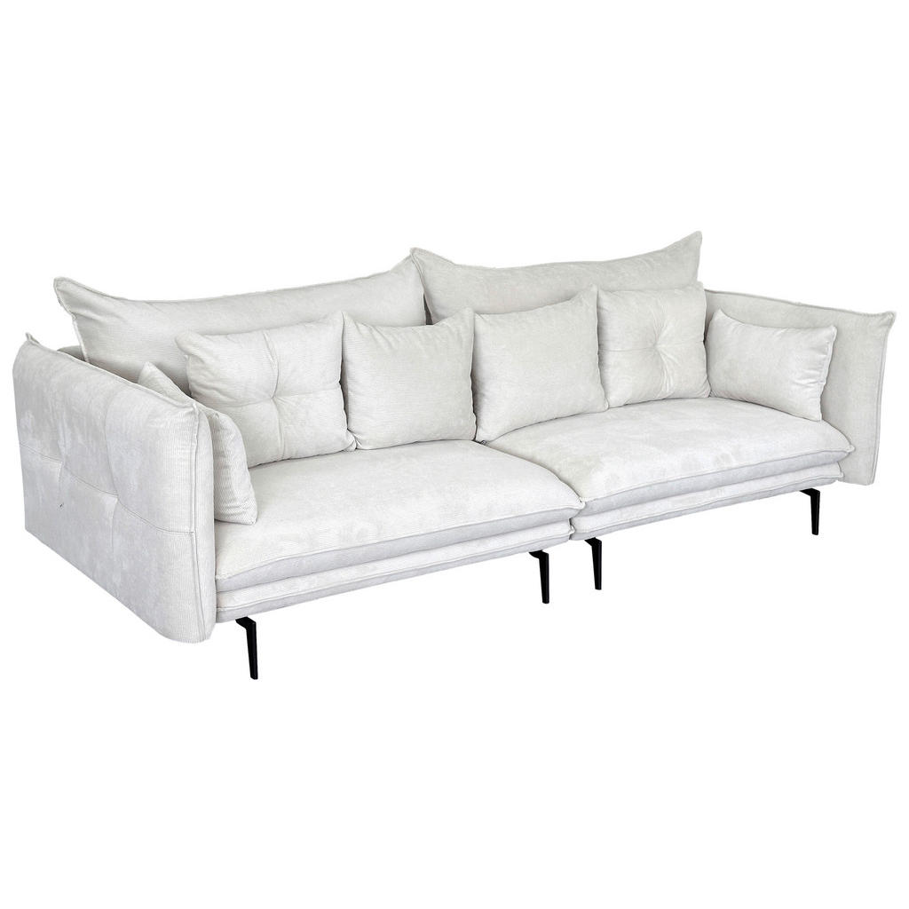 Thumbnail - Mid.you 2-Sitzer-Sofa, Creme, Textil, 3-Sitzer, Füllung: Polyurethan (PUR),Polyurethan (PUR),Polyurethan (Pur), 262x91x1...
