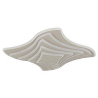 LED-DECKENLEUCHTE Samobor 45/45/7 cm   - Sandfarben, Design, Kunststoff/Metall (45/45/7cm) - Novel