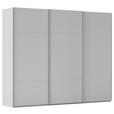 SCHWEBETÜRENSCHRANK 301/223/68 cm 3-türig Grau  - Alufarben/Grau, KONVENTIONELL, Holzwerkstoff/Metall (301/223/68cm) - Novel
