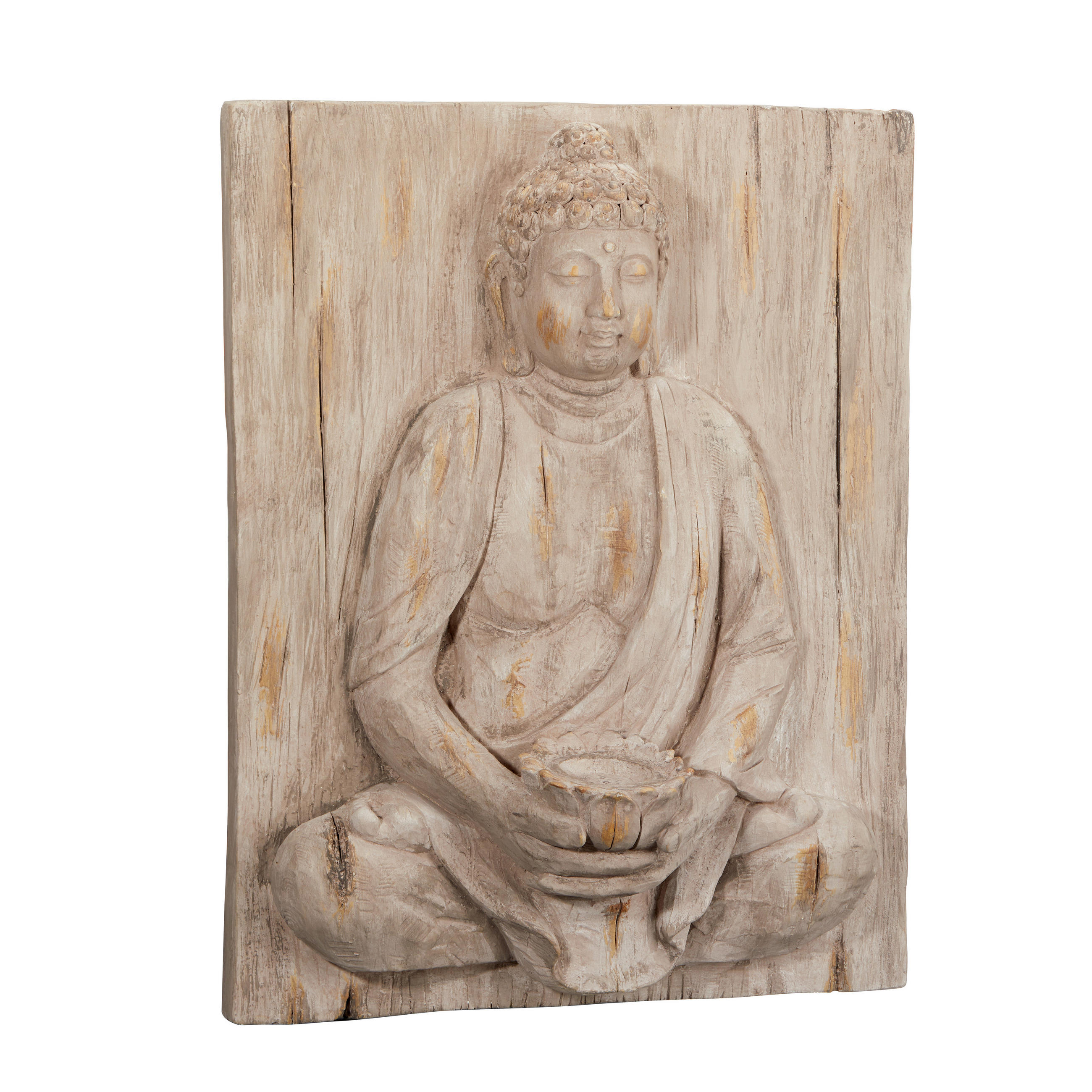 BILD Buddha  - Terracotta, Basics, Stein (45,5/57,5/15cm)