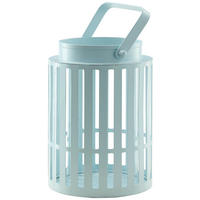 LATERNE - Pastellblau, Basics, Metall (12/17cm)