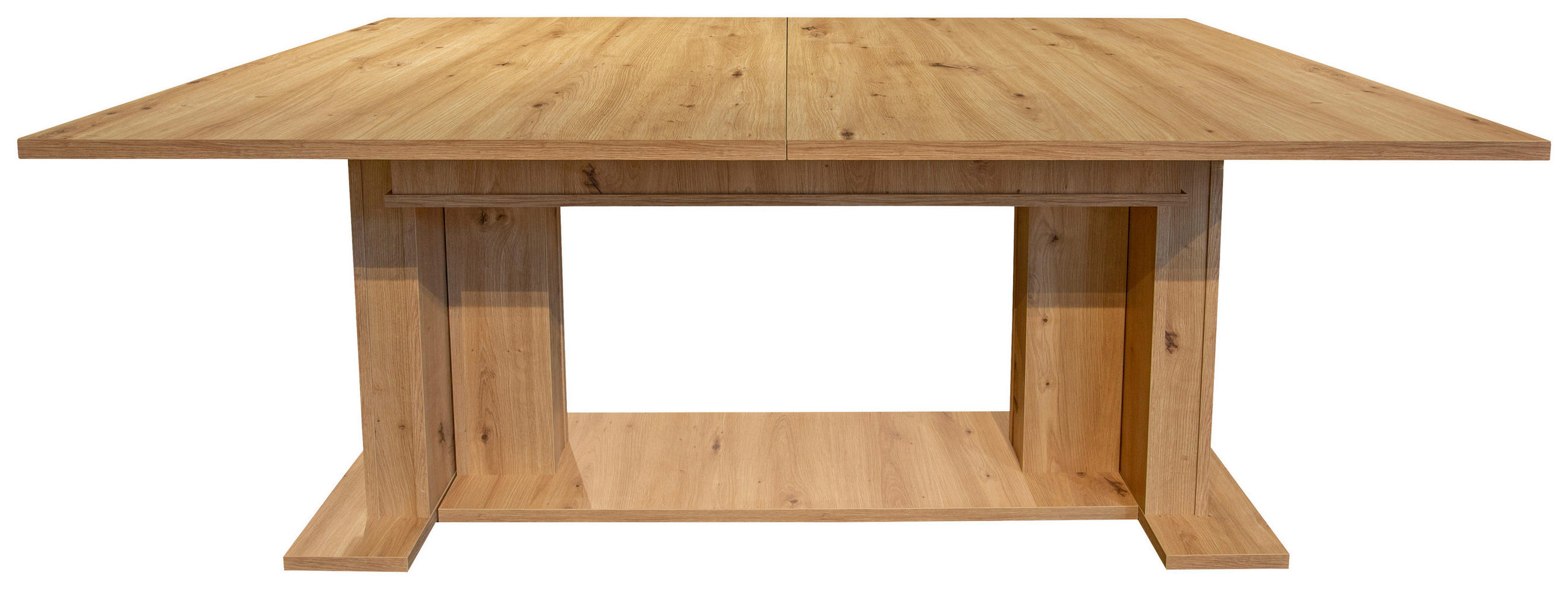 JEDILNA MIZA, hrast artisan  - hrast artisan, Design, leseni material (160/316/90/76cm) - Venda