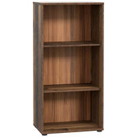 REGAL Dunkelbraun, Graubraun  - Dunkelbraun/Graubraun, Design, Holzwerkstoff (54/111,1/34,8cm)