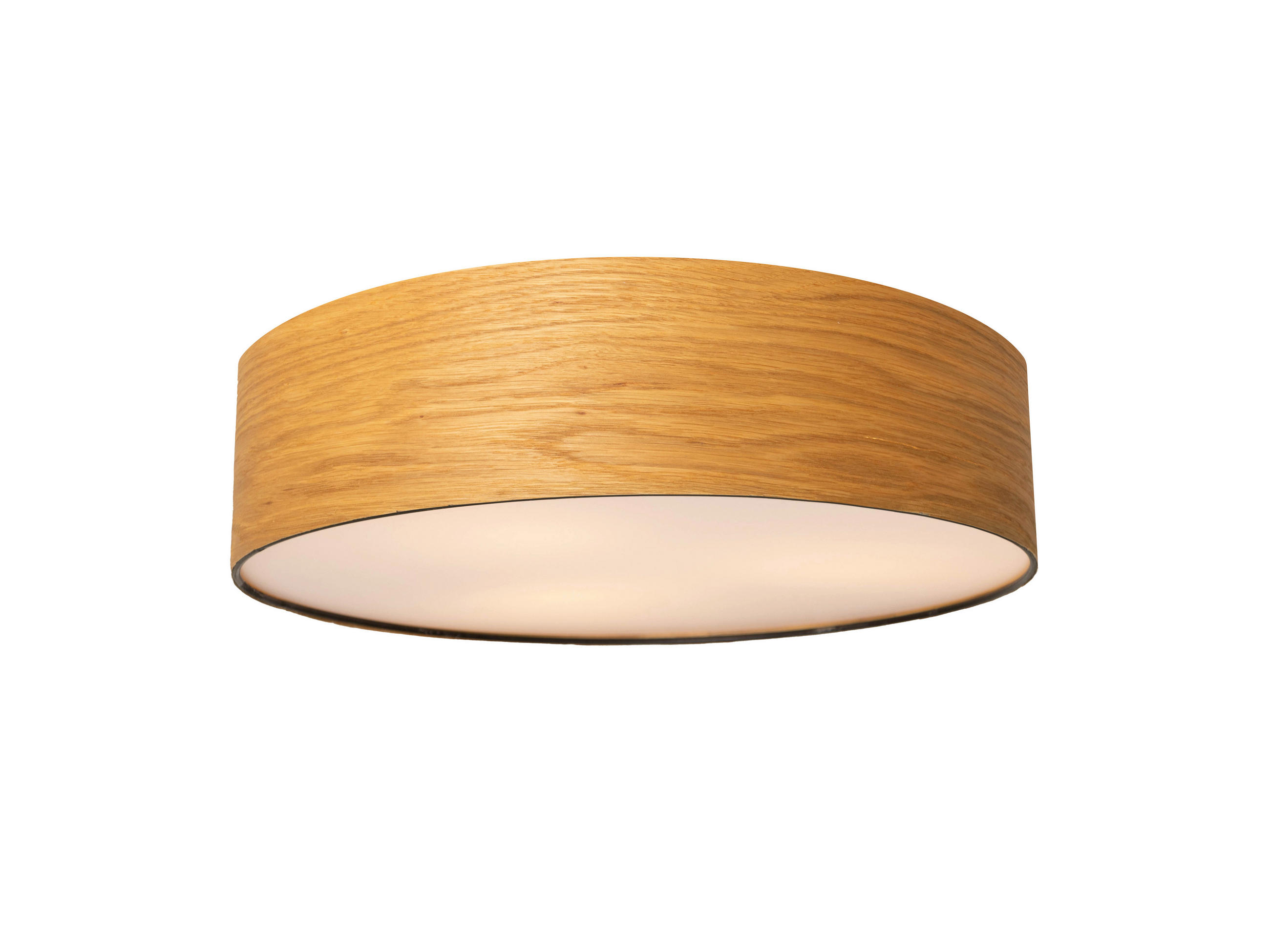 DECKENLEUCHTE  38/13 cm    - Eichefarben/Weiß, KONVENTIONELL, Holz/Kunststoff (38/13cm) - Novel