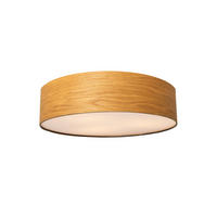 DECKENLEUCHTE  38/13 cm    - Eichefarben/Weiß, KONVENTIONELL, Holz/Kunststoff (38/13cm) - Novel